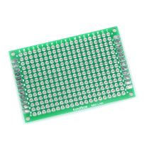 4 * 6CM sided spray tin glass fiber green oil universal plate tinned hole plate Wanted with plate PCB experimental plate thickness 1 6mm