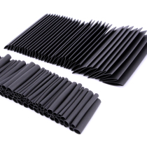127PCs black environmentally friendly flame retardant Heat Shrinkable tube set WOER htube foreign trade export cross-border e-commerce supply bag