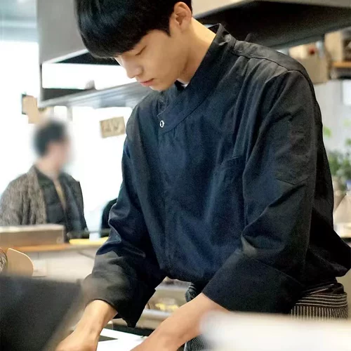 Одежда шеф-повара мужская с короткими рукавами дышащая высококачественная гостиничная кухня Западный ресторан женская одежда шеф-повара с длинными рукавами по индивидуальному заказу увеличенная