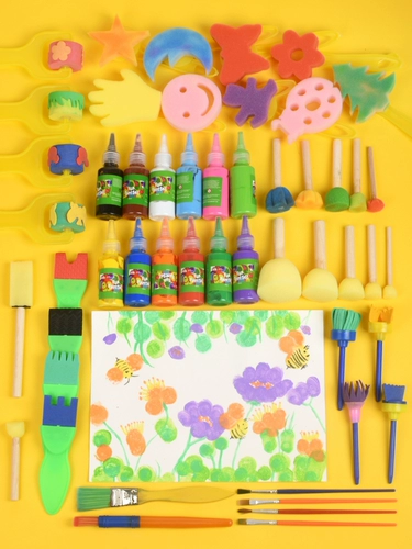 Поролоновая детская печать для раннего возраста, комплект, DIY