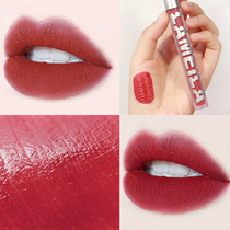 Milk tea color lip glaze female velvet matte rust red student lip gloss parity non-stick portable artifact
