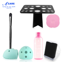 Silicone washing egg makeup brush cleaning cleaner Cleaning tool Compact portable plate loose powder puff cleaner