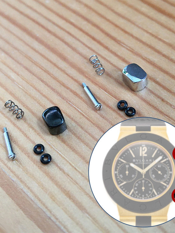 Ac38 Button Button Adapts to Borglgari Diagono Series 38mm Mechanical Watch
