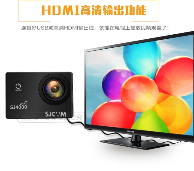 SJCAM SJ4000 WiFi HD 1080P nhỏ thể thao DV máy quay ổn định hình ảnh trên không máy ảnh dưới nước - Máy quay video kỹ thuật số thiết bị quay phim