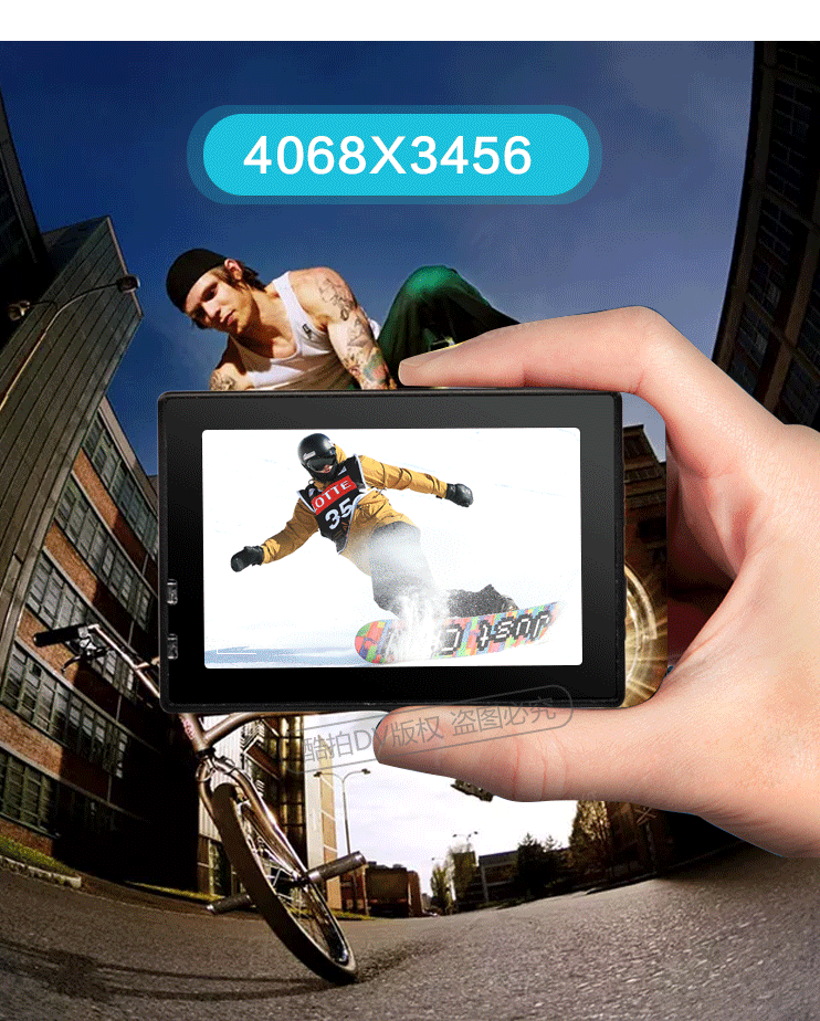 4K HD camera mini thể thao mũ bảo hiểm không thấm nước cưỡi một tour du lịch xe máy DV camera lặn dưới SJ9000 - Máy quay video kỹ thuật số máy ảnh gopro