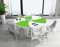 Simple modern fashion strip table Staff training table and chair combination Long table Conference table Meeting table Office desk