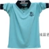 Mùa thu trung niên nam dài tay áo thun cổ áo cotton polo áo mới cotton lỏng đáy triều thủy triều cha