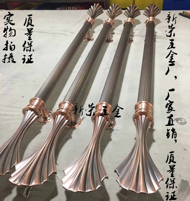 Door handle titanium alloy rose gold handle modern crystal door handle glass door handle wooden door handle