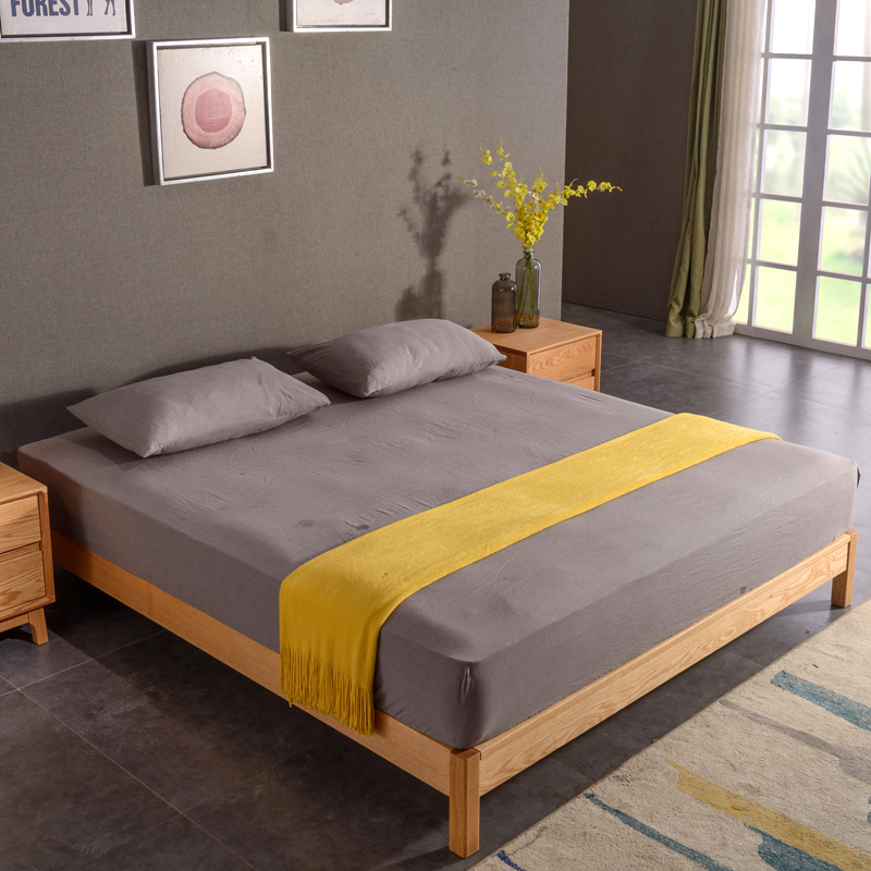 Tatami Solid Wood Bed Custom Red Oak Black Walnut 1 8 M Low Tatami Solid Wood Bed Custom Red Oak Black Walnut 1 8 M Low Anese No Back Frame