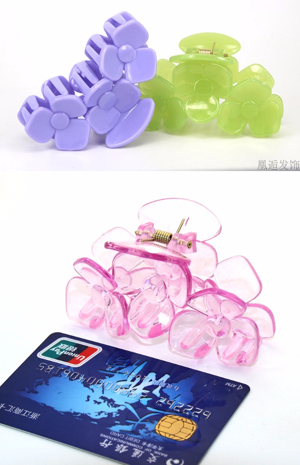 Hàn Quốc đơn giản mũ nón ào ạt tắm clip clip clip lớn lấy clip nữ tấm kẹp tóc phụ kiện nhựa trong suốt tóc bắt thẻ băng đô nữ