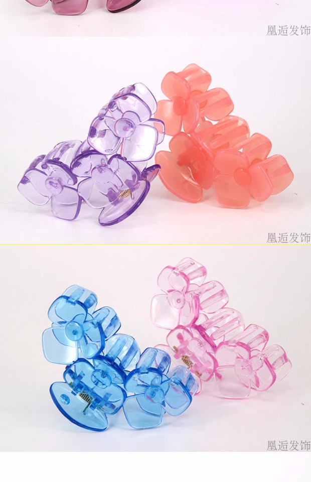 Hàn Quốc đơn giản mũ nón ào ạt tắm clip clip clip lớn lấy clip nữ tấm kẹp tóc phụ kiện nhựa trong suốt tóc bắt thẻ băng đô nữ