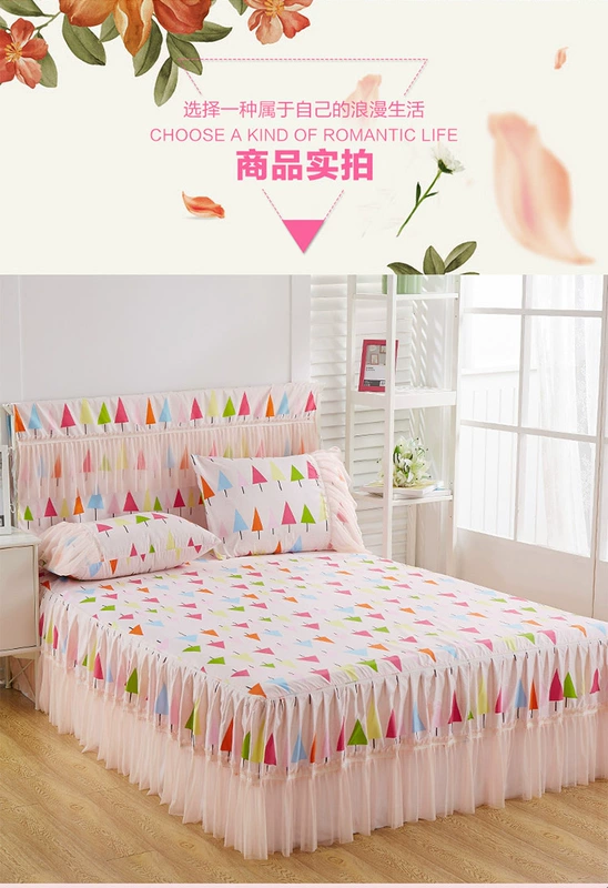 Summer giường khăn trải giường váy trong một mảnh chúa ren gió 1.8x2.0 * 2,2m 1,5m giường bảo vệ nắp trượt - Váy Petti