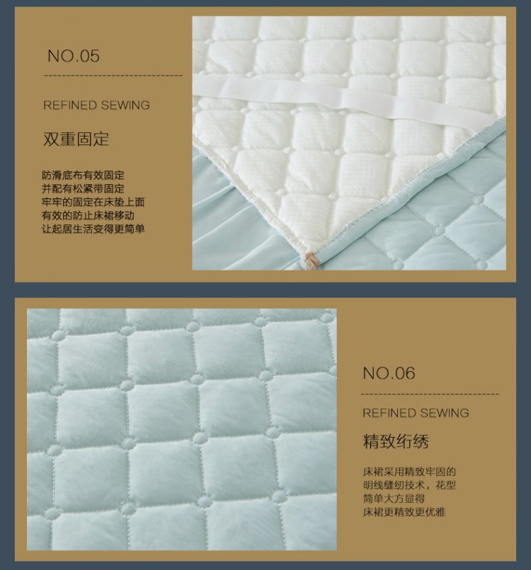 Mùa xuân giường bông váy một mảnh rắn màu ren điều hòa không khí bedspread giường Ruanxi ba mảnh 1.5m1.8 mét - Váy Petti ga giường viền ren