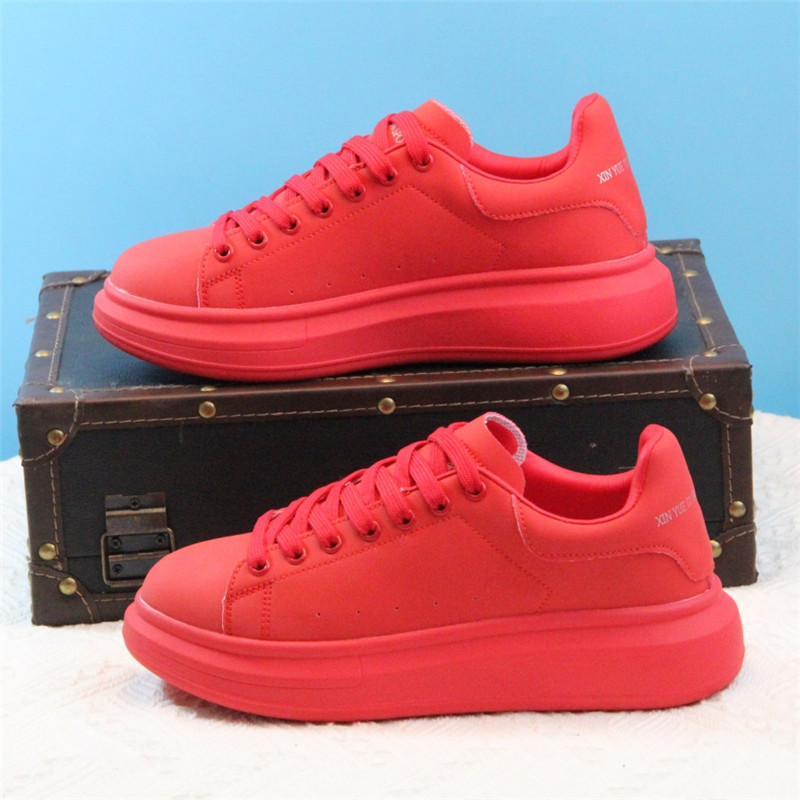 Men's Red Shoes for the Year of Birth 2022, New Autumn Thick-Soled Height-Increasing Shoes, Couple's Genuine Leather Platform Shoes, Trendy Men's Shoes Men's Red Shoes for the Year of Birth 2022, New Autumn Thick-Soled Height-Increasing Shoes, Couple's Genuine Leather Platform Shoes, Trendy Men's Shoes