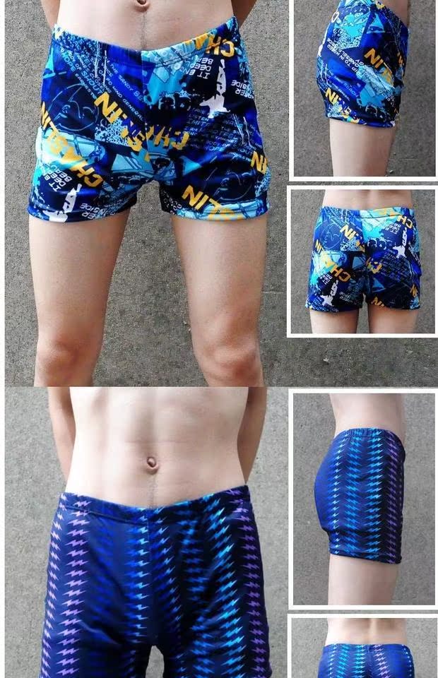 Quần bơi nam màu dành cho người lớn Quần short boxer nam được mã hóa để tăng đồ bơi đi biển đồ bơi spa quần bơi trẻ em nam