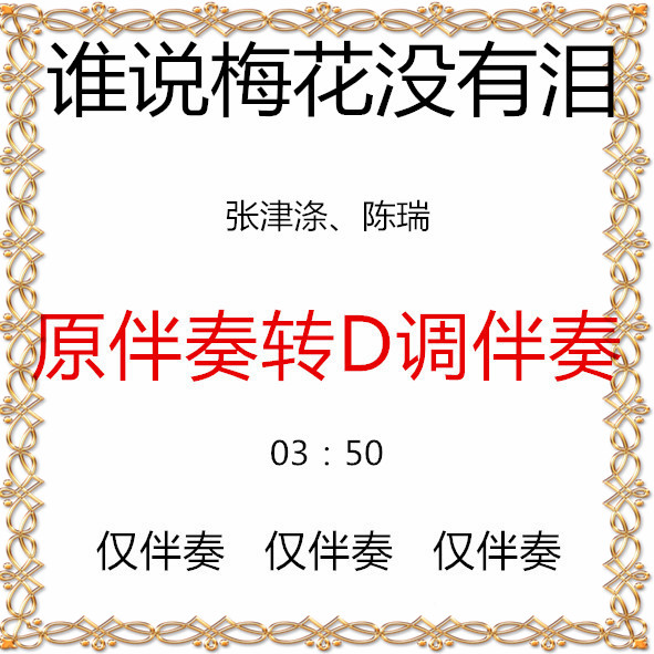 Guzheng Pop Song Who Said Plum Blossoms Have No Tears