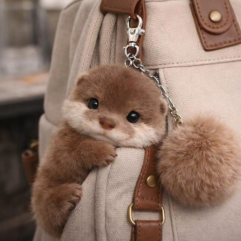 Japanese Lorz Xiaohongshu Popular Otter Baby Plush Toy Pendant, High-Value Bag Charm, Gift for Friends and Besties Japanese Lorz Xiaohongshu Popular Otter Baby Plush Toy Pendant, High-Value Bag Charm, Gift for Friends and Besties