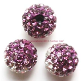 DIY Материал Ювелирные изделия Sanzhu Чешский цвет бурные шарики, шарики из хрустального бурового, круглый градиент пурпурная одиночная установка