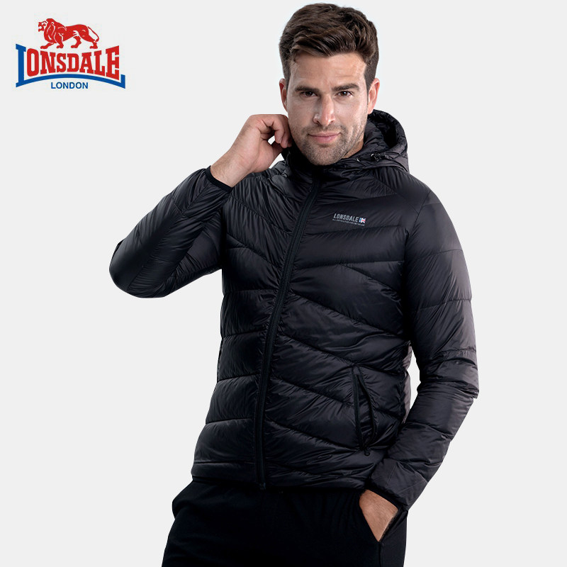 LONSDALE Dragon Lion Dell Fall/Winter 2021 Outdoor Down Jacket Men's Fashion Hood Light And Thin Casual Warm Jacket