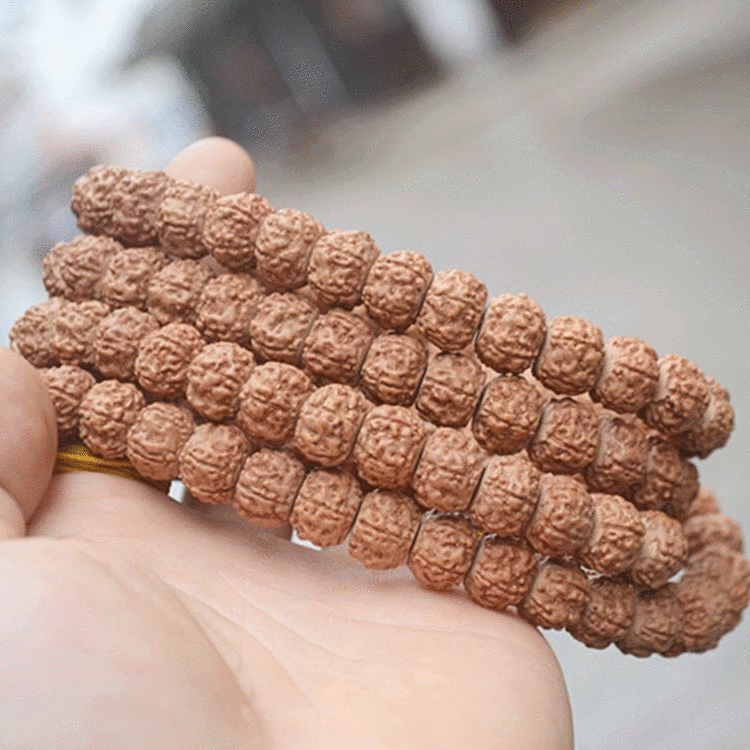 金刚菩提子108 大小五六瓣盘龙纹金刚菩提手串手链佛珠 龙脊粗筋