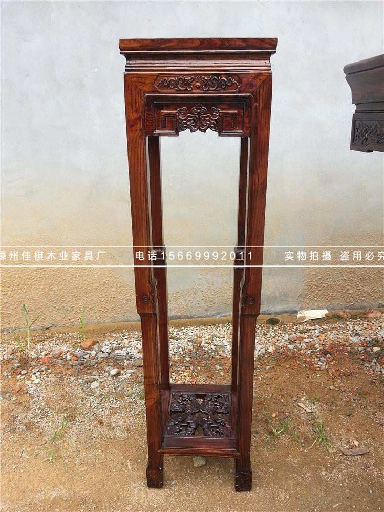 Đồ nội thất cổ ở giữa bộ bốn mảnh gồm sáu bộ cho bàn Bàn phật bàn phật gỗ vững chắc Ghế Taishi Elm Eight Bất tử bàn - Bàn / Bàn bàn thờ gỗ
