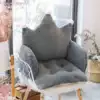 Winter cute office cushion plush backrest one?Chair cushion cushion Waist cushion chair cushion thickened cartoon