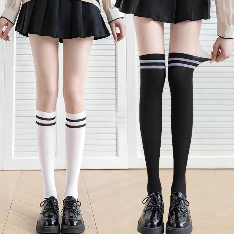 Golf Socks for Women, Lightweight and Breathable One-Piece Socks, Over-The-Knee High Socks, Elastic Casual Sports Pantyhose, Long Socks