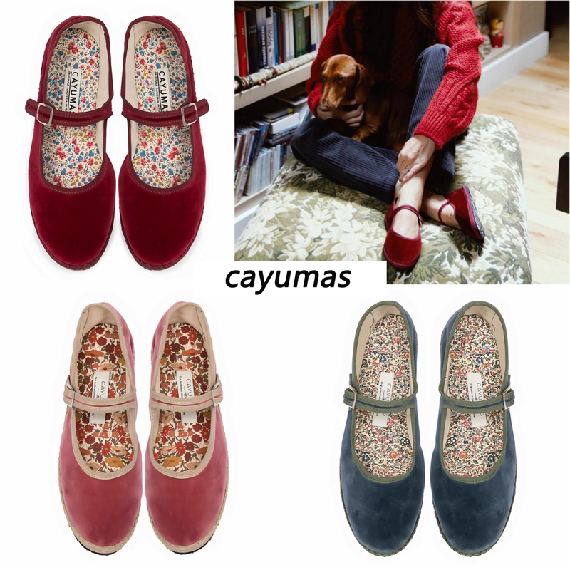 Authentic Italian Cayumas Cloth Shoes, Ni Ni's Same Style Mary Jane Shoes, Ballet Shoes, Flat Granny Shoes for Women
