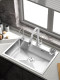 Kitchen 304 stainless steel handmade sink brushed thickened sink single-slot package large single-slot vegetable basin wash basin