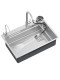 Handmade Kitchen 304 Stainless Steel Sink Japanese-Style Household Nano Dishwashing Sink Single Basin Under-Counter Vegetable Washing Basin Large Single Sink
