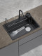 Handmade Kitchen 304 Stainless Steel Sink Japanese-Style Household Nano Dishwashing Sink Single Basin under Counter Vegetable Basin Large Single Tank