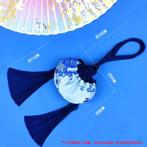 Фестиваль лодок -драконов Древние предохранители, пустая сумка, висящая шея с ханфу аксессуары, вышивая сливовая лента, комарская репеллентная по -прежнему благовония сумка