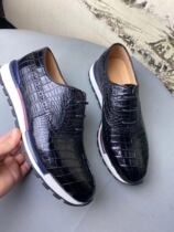 New Thai Avocado Leather Leather Leather Shoes Men Leather Business Casual Round Head Handmade Shoes Fashion Sports Running Shoes