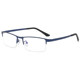 Anti-radiation glasses, anti-blue light goggles, flat glasses for men, business half-frame discoloration with finished myopia eye frame