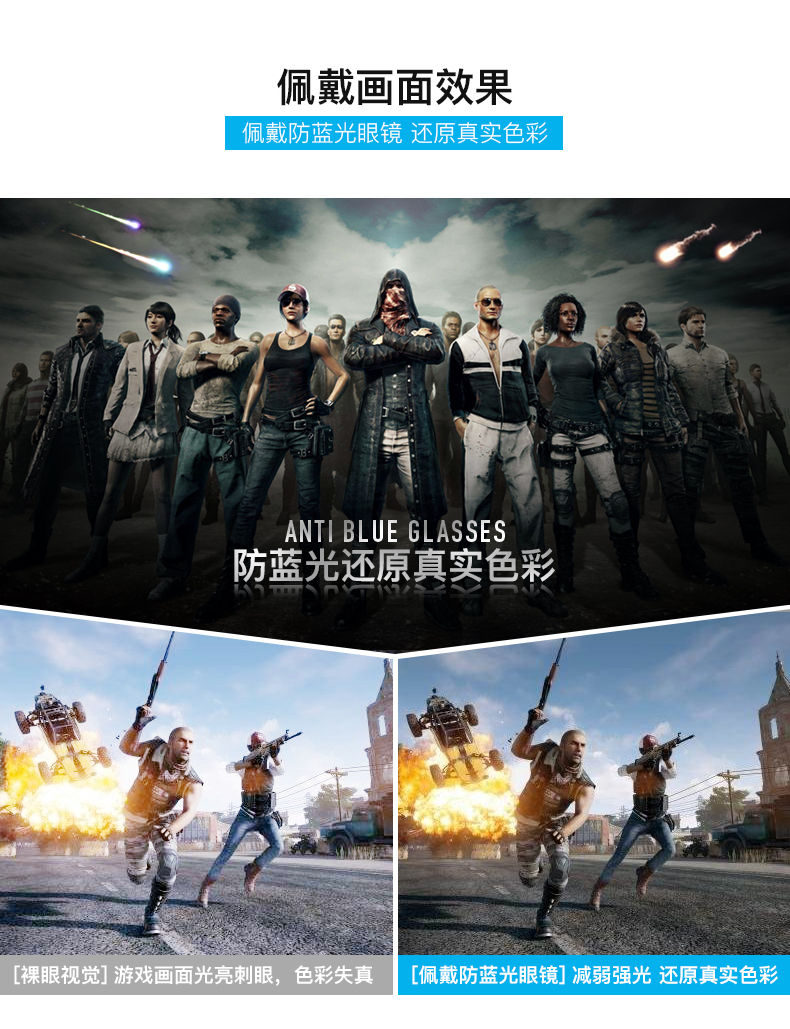 Kính chống bức xạ Kính chống tia Blu-ray cho nam và nữ không kính gọng phẳng với mắt cận thị kính lão