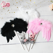 Baking Cake Decoration Meritocratic Feather Cake Decoration Birthday Cake Insert Flag Party Supplies