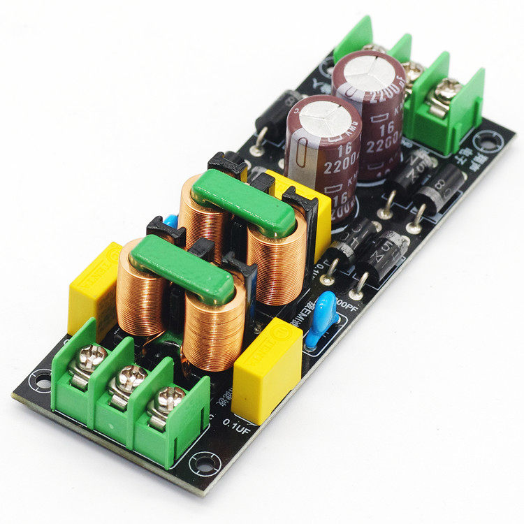Two - stage composite EMI DC filter AC high frequency filter module filter DC component power purification
