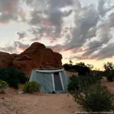 American Springbar Family Camper Camper Spring Tent 8 человек на улице