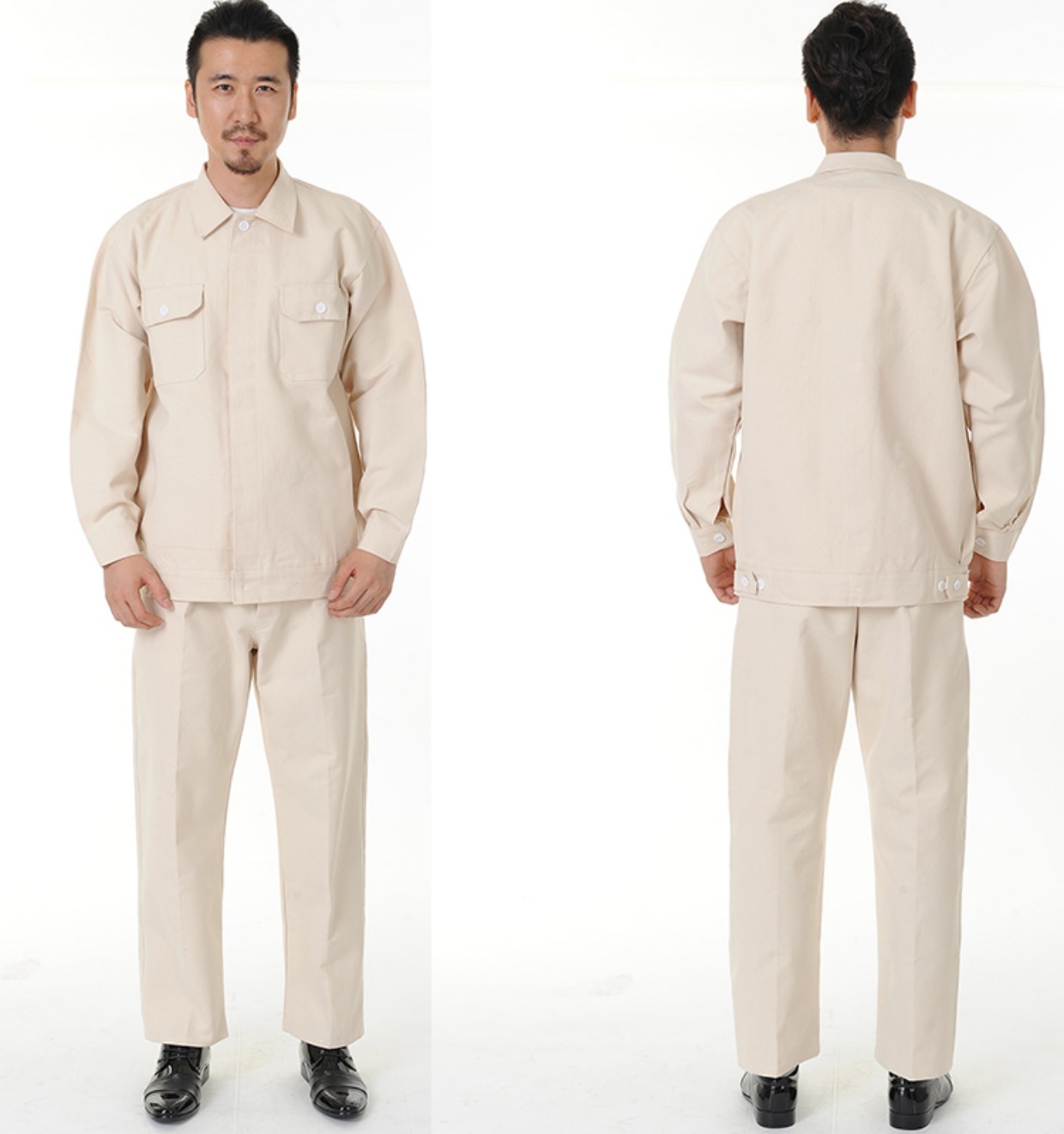 Quần áo dài tay hàn áo chống cháy phù hợp với người đàn ông vải canvas chống cháy bông quần áo chống vảy bảo hiểm lao động dày quần áo thợ hàn đồ ngủ pijama