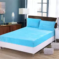 nhung san hô dày một mảnh DN giường flannel Simmons nệm bảo vệ Levin luật nhung bedspread 1,8 m trải giường - Trang bị Covers ga giường chun