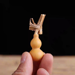 Small Golden Gourd from Grassland, Hand-Twisted Gourd, Premium Cultural Artifact Small Gourd, Natural Toy Small Gourd fo