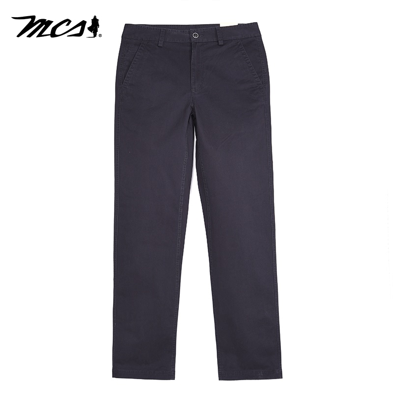 Mcs Marlboro Genuine Men's Spring and Summer Diagonal Pocket Casual Pants Straight-Leg Loose Versatile Slightly Elastic 2025 New Pants