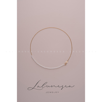 The Moon is a sea sparkling bracelet half a bead half chain Aurora freshwater miniature pearl design INS female boudoir bracelet