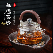 Pleasing glass cooking teapot high temperature resistant boiling kettle large capacity cooking tea instrumental domestic cooking kettle electric ceramic stove suit