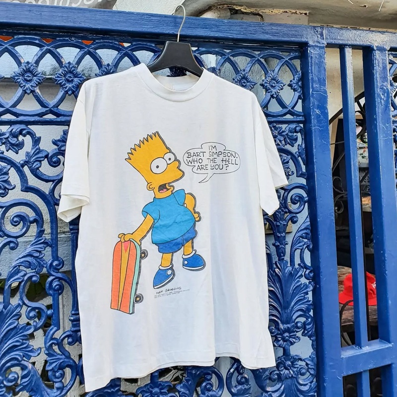 220g Heavyweight, Non-See-Through! Round Neck Short-Sleeve T-Shirt with Cartoon Animation Simpson, Niche, Simple, Street Style 220g Heavyweight, Non-See-Through! Round Neck Short-Sleeve T-Shirt with Cartoon Animation Simpson, Niche, Simple, Street Style