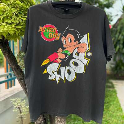 220 grams heavy and impermeable! American anime-patterned short-sleeved T-shirt with a round neck design is fun, versatile and comfortable for summer