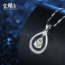 Sterling silver necklace female choker silver jewelry pendant S925 to send girlfriend wife Valentines Day birthday gift