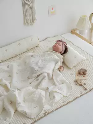 A set of Korean first show no fluorescent baby Summer gauze cover blanket dust-free sheet kit combination