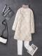 V-neck down jacket women's liner winter light and thin 2026 new white duck down mid-length warm fashionable jacket top