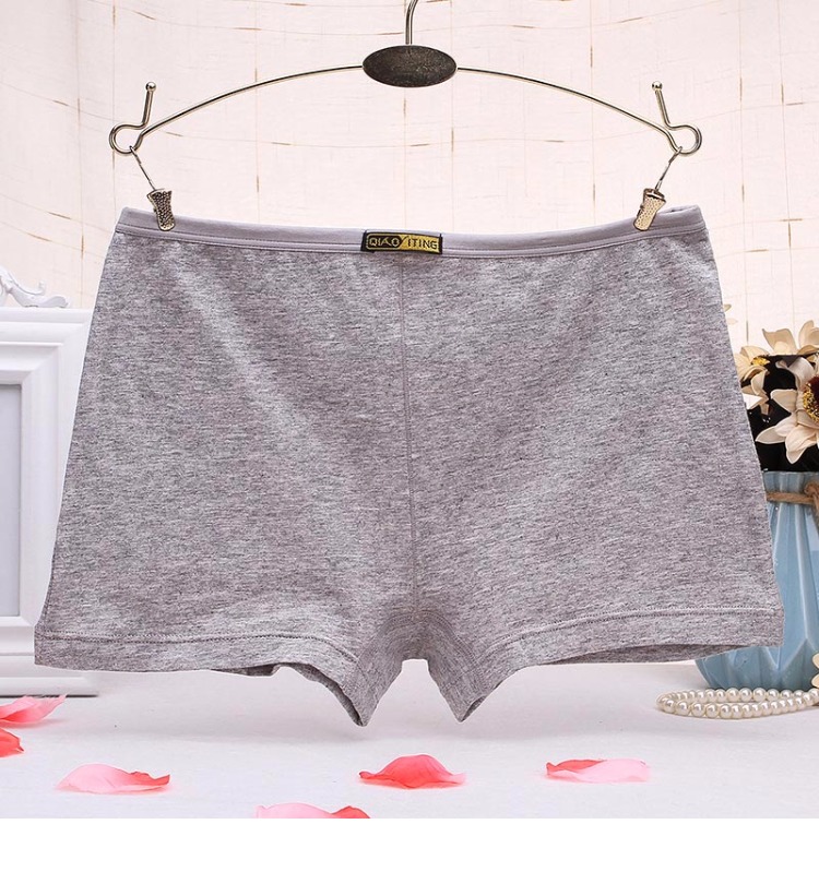 3 quần cotton nữ boxer tóm tắt cotton mid-eo kích thước lớn quần chống ánh sáng mùa hè quần short boxer dành cho người lớn quần lót nam cotton